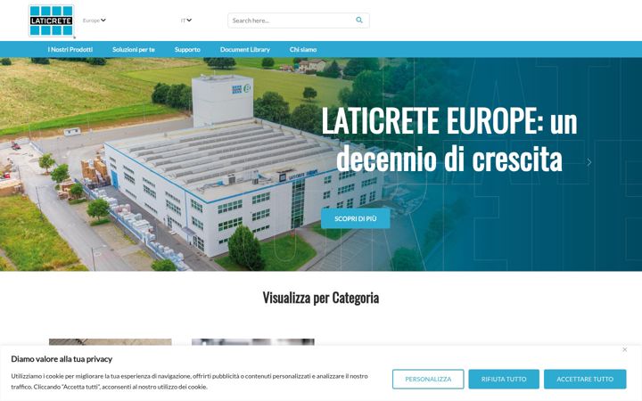 Screenshot of laticrete.com