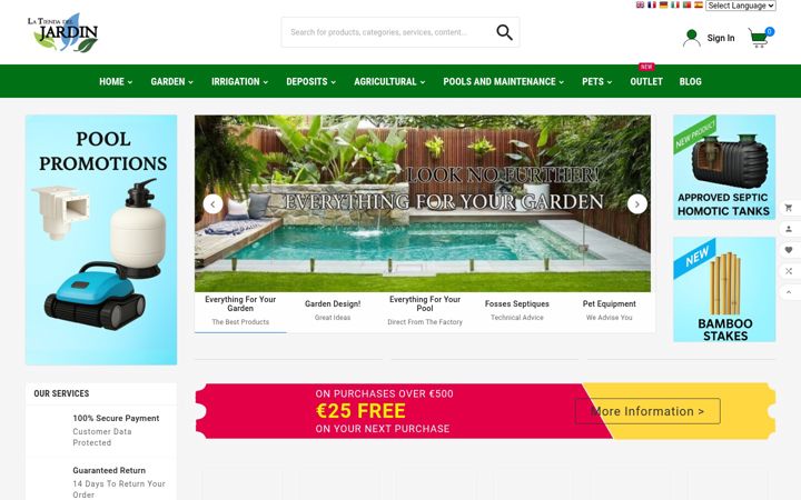 Screenshot of latiendadeljardin.com