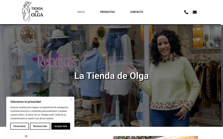 Screenshot of latiendadeolga.com