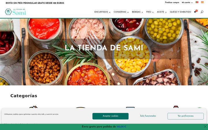 Screenshot of latiendadesami.com