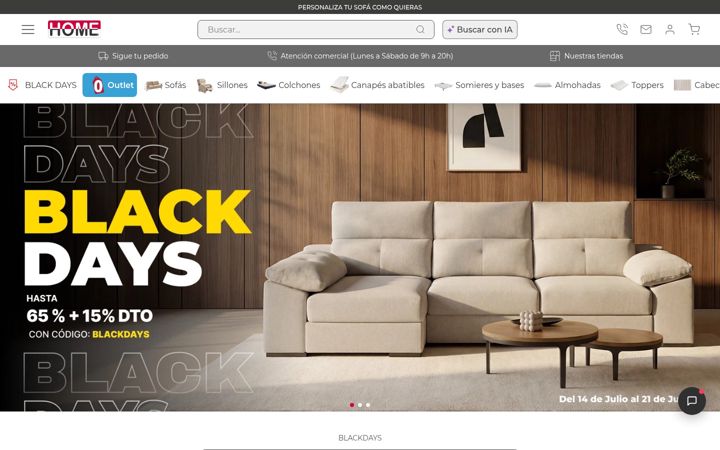 Screenshot of latiendahome.com