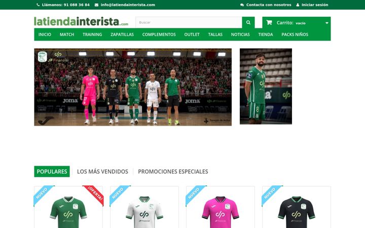 Screenshot of latiendainterista.com
