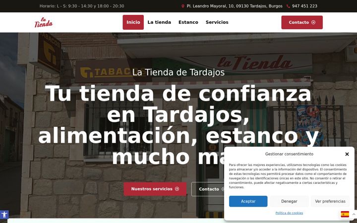 Screenshot of latiendatardajos.com