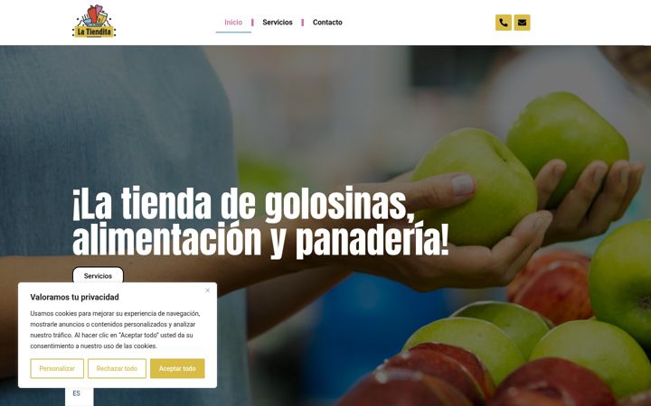Screenshot of latienditasantuxu.com