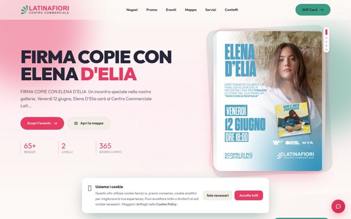 Screenshot of latinafiori.com