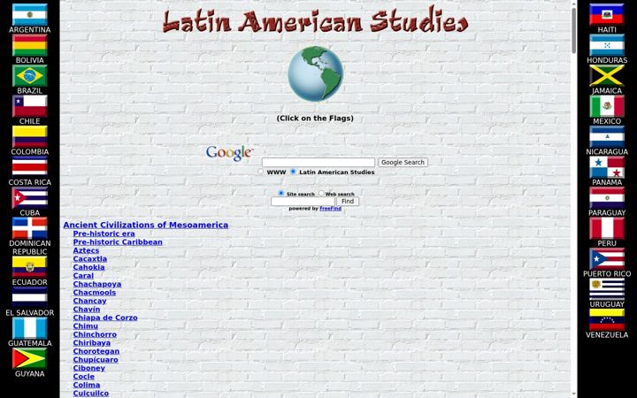 Screenshot of latinamericanstudies.org