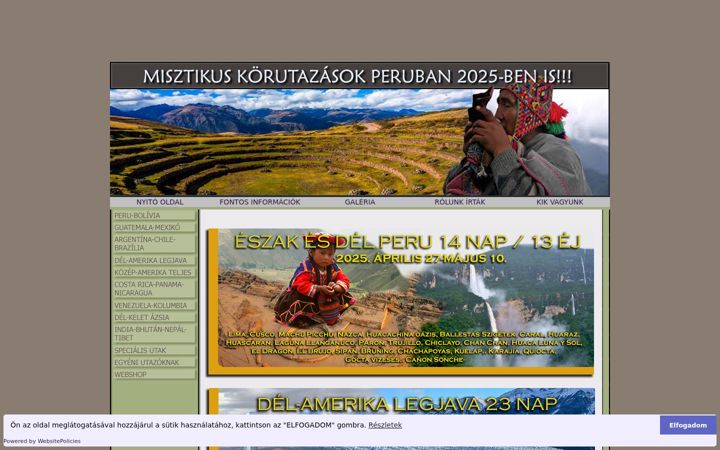 Screenshot of latinamerika.hu
