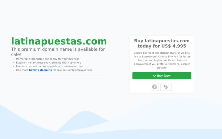 Screenshot of latinapuestas.com