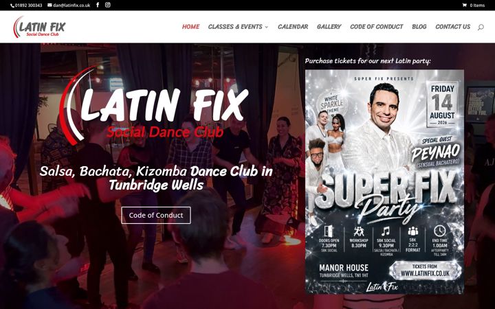 Screenshot of latinfix.co.uk