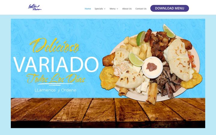 Screenshot of latinflavorsalvadorian.com