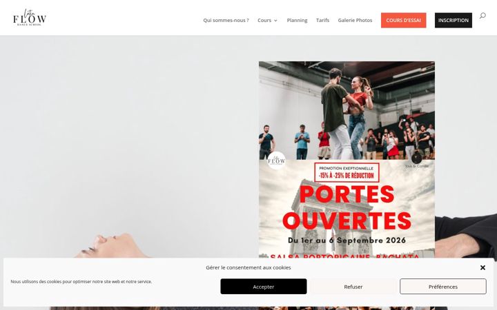 Screenshot of latinflow.fr