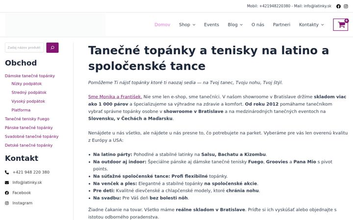 Screenshot of latinky.sk