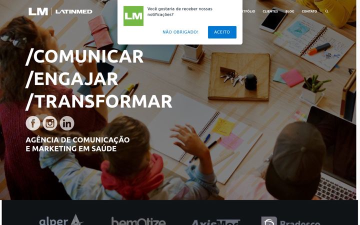 Screenshot of latinmed.com.br