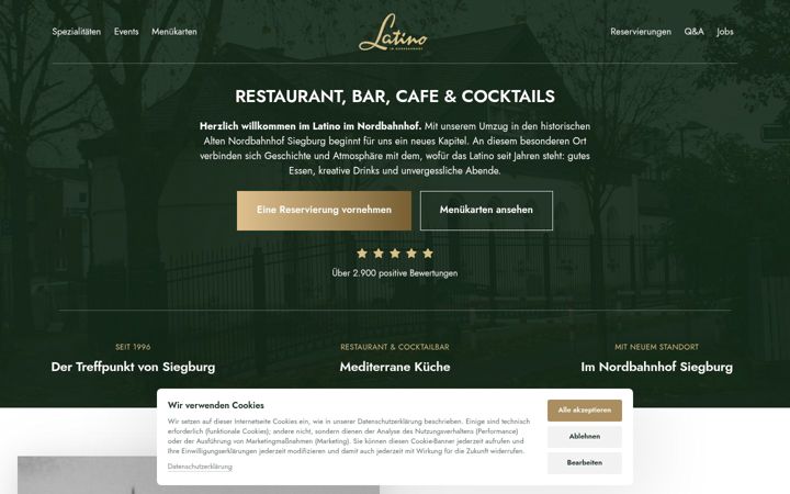 Screenshot of latino-lounge.com