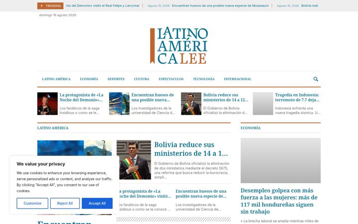 Screenshot of latinoamericalee.com