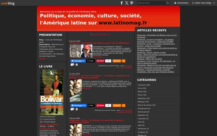 Screenshot of latinomag.fr