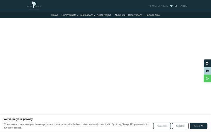 Screenshot of latintrails.com