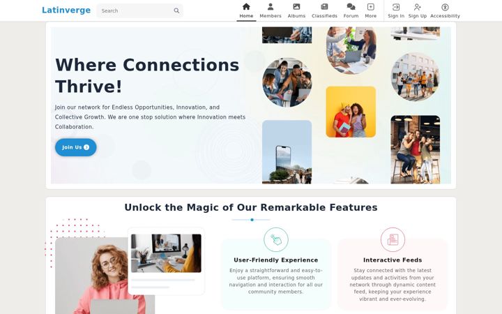 Screenshot of latinverge.com
