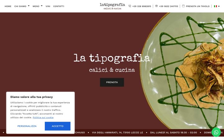 Screenshot of latipografialecce.it