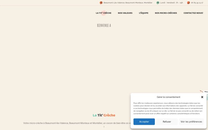 Screenshot of latitcreche.fr