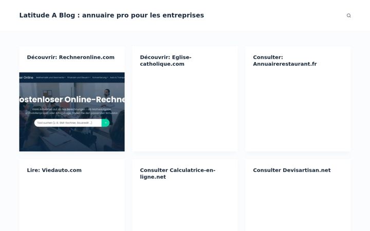 Screenshot of latitude-a.com