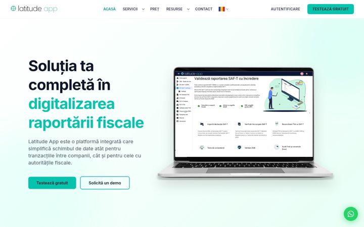 Screenshot of latitude-app.com