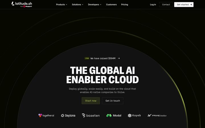 Screenshot of latitude.sh