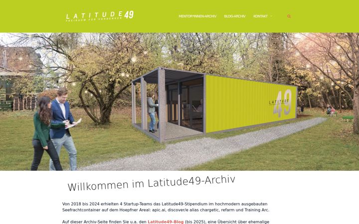 Screenshot of latitude49.de