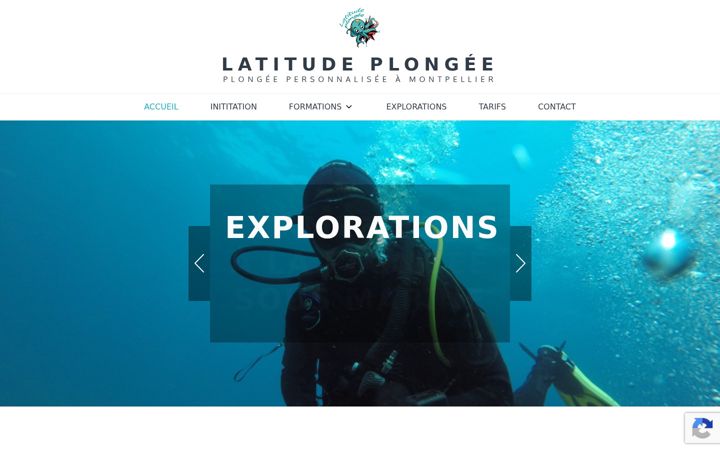 Screenshot of latitudeplongee.fr