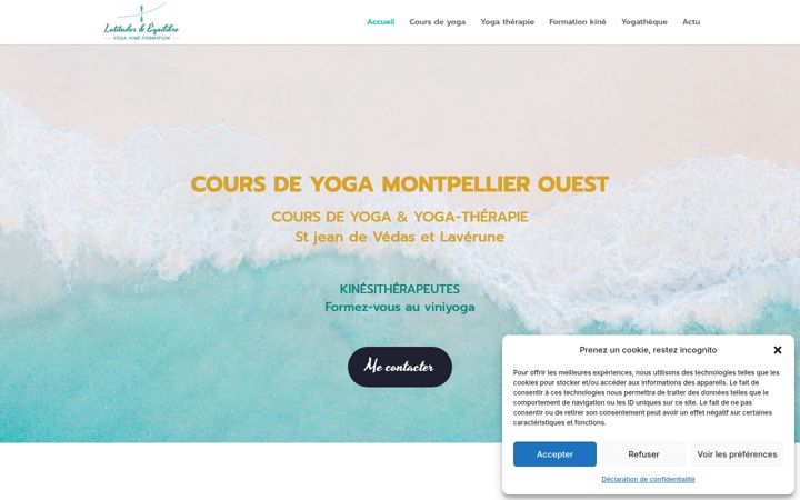 Screenshot of latitudesetequilibre.com