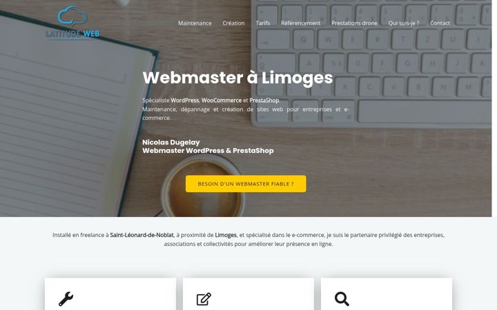Screenshot of latitudeweb.fr