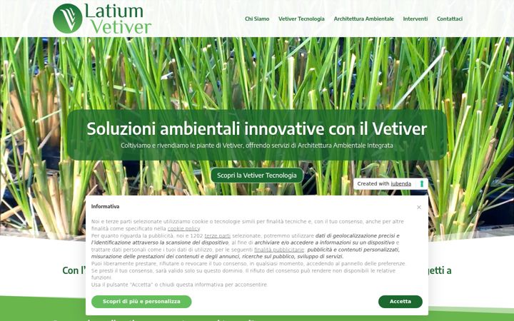 Screenshot of latiumvetiver.it