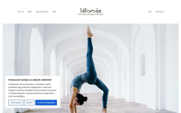 Screenshot of latomas-joga.hu