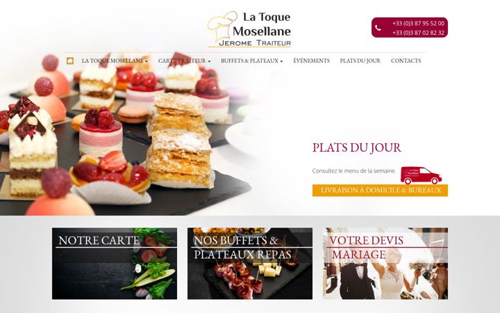 Screenshot of latoque-traiteur.fr