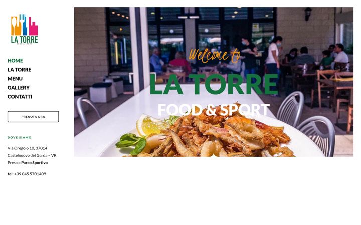 Screenshot of latorrefoodsport.it