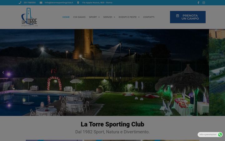 Screenshot of latorresportingclub.it