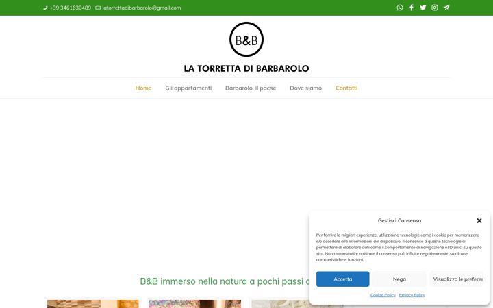 Screenshot of latorrettadibarbarolo.it
