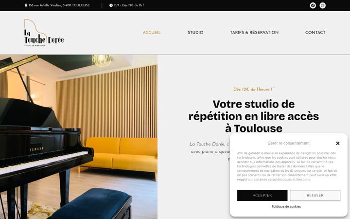 Screenshot of latouchedoree.com
