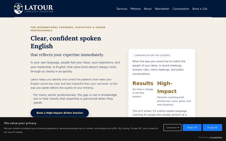 Screenshot of latourlanguage.com