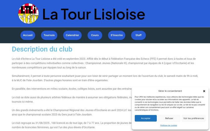 Screenshot of latourlisloise.fr