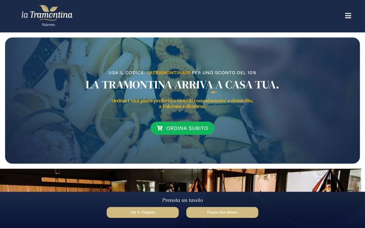 Screenshot of latramontinapalermo.it