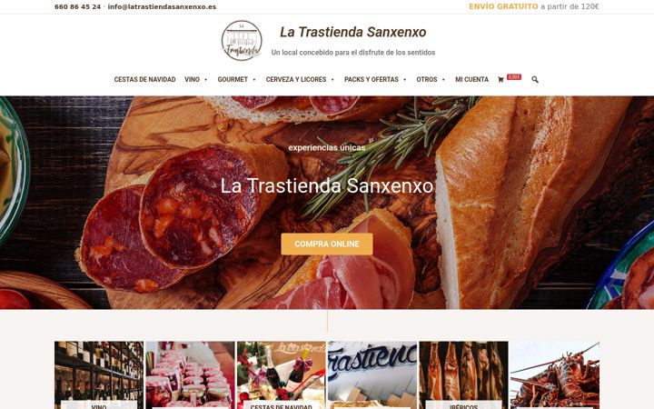 Screenshot of latrastiendasanxenxo.es