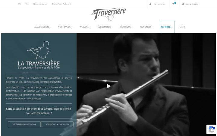 Screenshot of latraversiere.fr