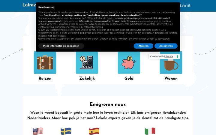 Screenshot of latravia.com