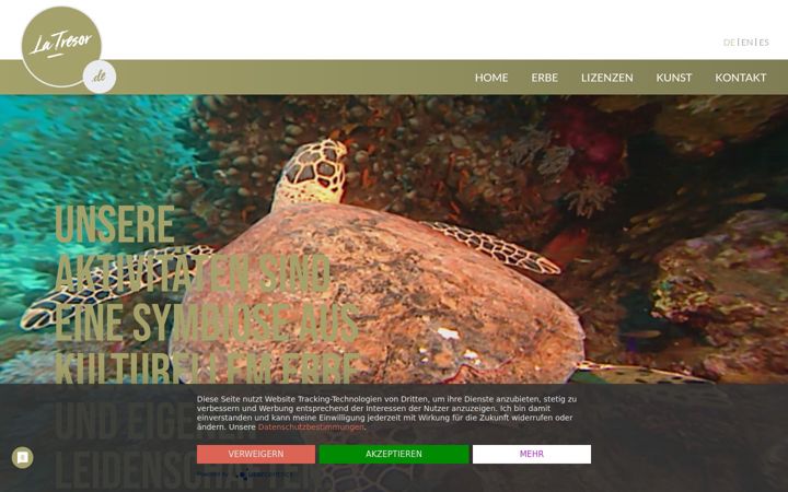 Screenshot of latresor.de