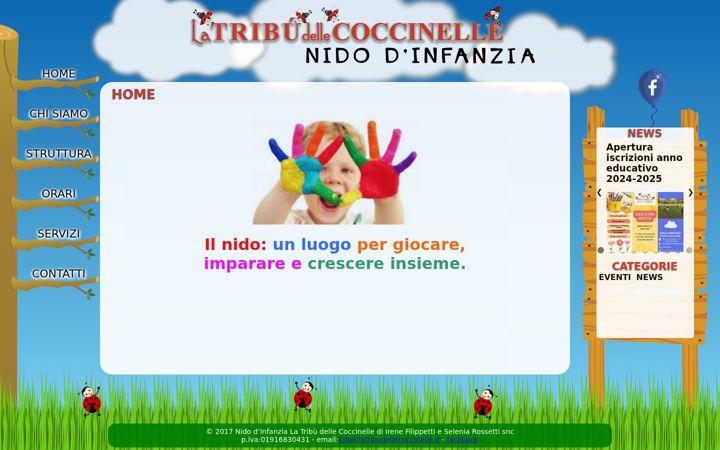 Screenshot of latribudellecoccinelle.it