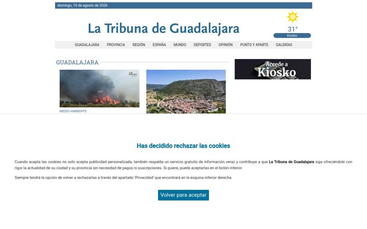 Screenshot of latribunadeguadalajara.es