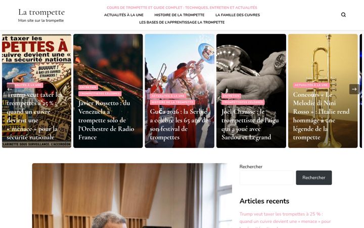 Screenshot of latrompette.eu