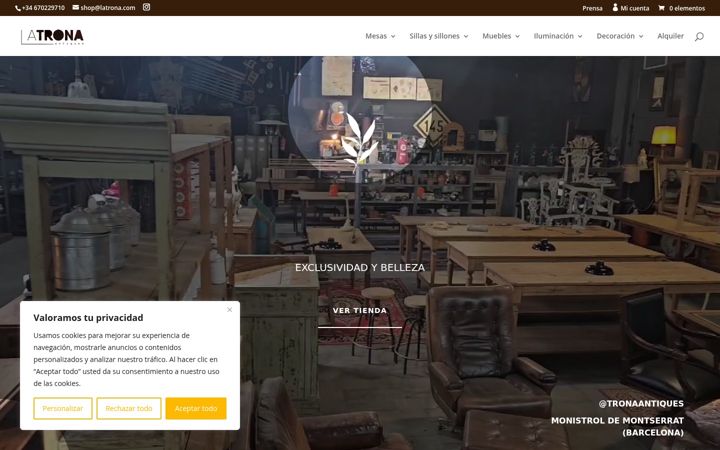 Screenshot of latrona.com