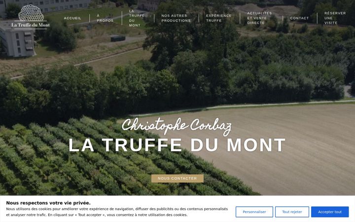 Screenshot of latruffedumont.ch